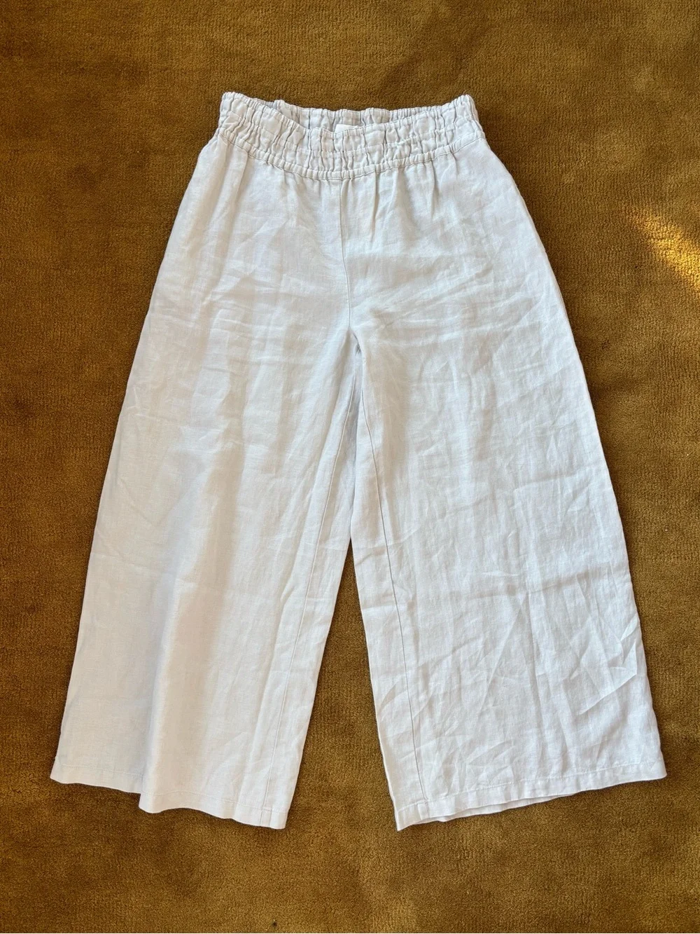 Anthropologie Somerset Linen Pull-On Pants NEW